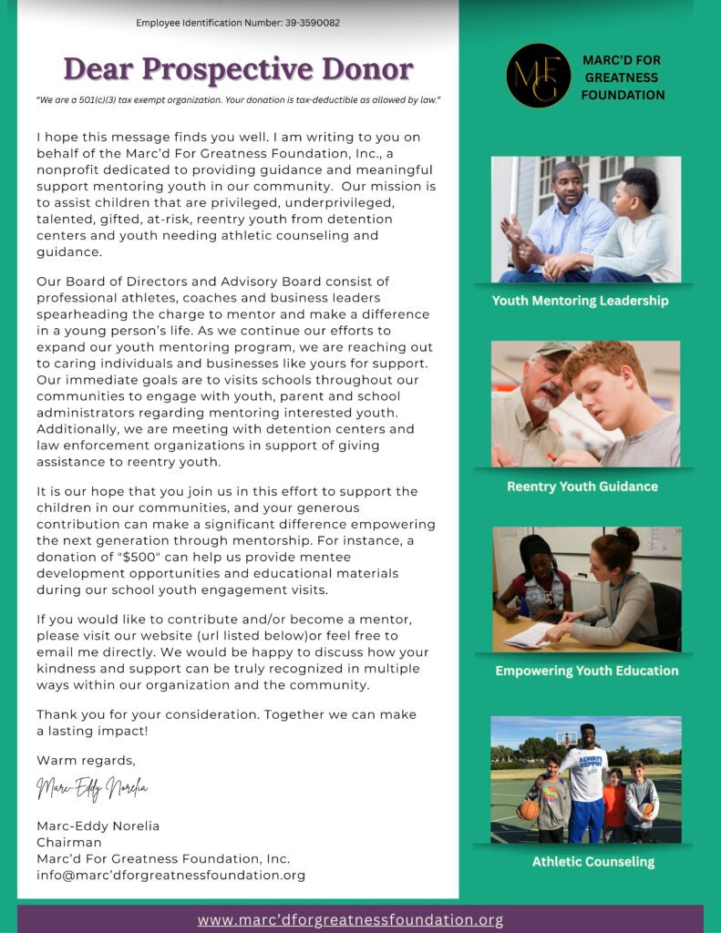 Prospective Donor Letter